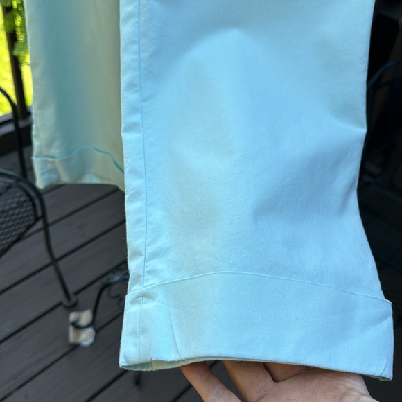 LN -Talbots top (6) & cropped pant (2) in robin egg blue/mint set -so slim! - Picture 7 of 13